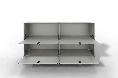 USM Haller Sideboard, mit 4 Klapptüren und Sockel von Paul Schärer & Fritz Haller Produktbild