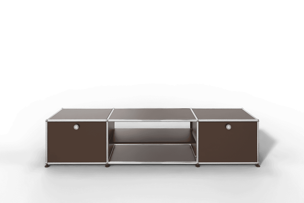 TV-Lowboard mit Mittelteil und Zwischentablar