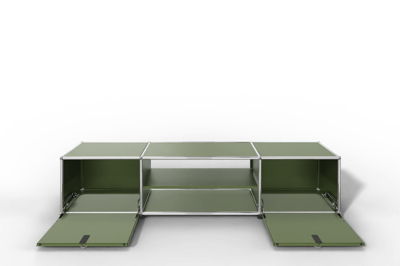 USM Haller TV-Lowboard mit Mittelteil und Zwischentablar Produktbild