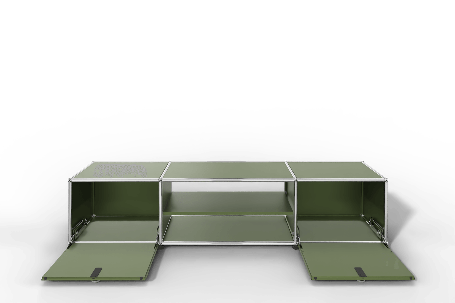 USM Haller TV-Lowboard mit Mittelteil und Zwischentablar Produktbild