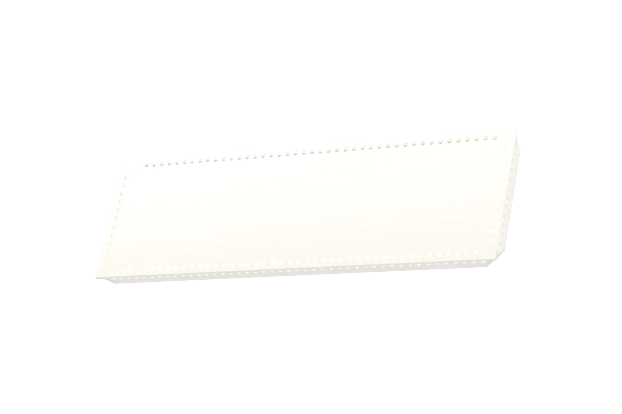 USM Haller Tablar Gelocht Reinweiß 500x150 Produktbild
