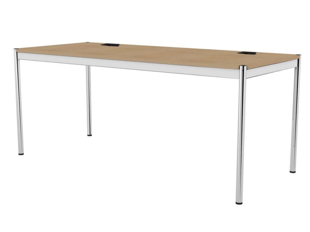 USM Haller Tisch Plus,Tiefe 750 mm, Oberfläche Holz furniert