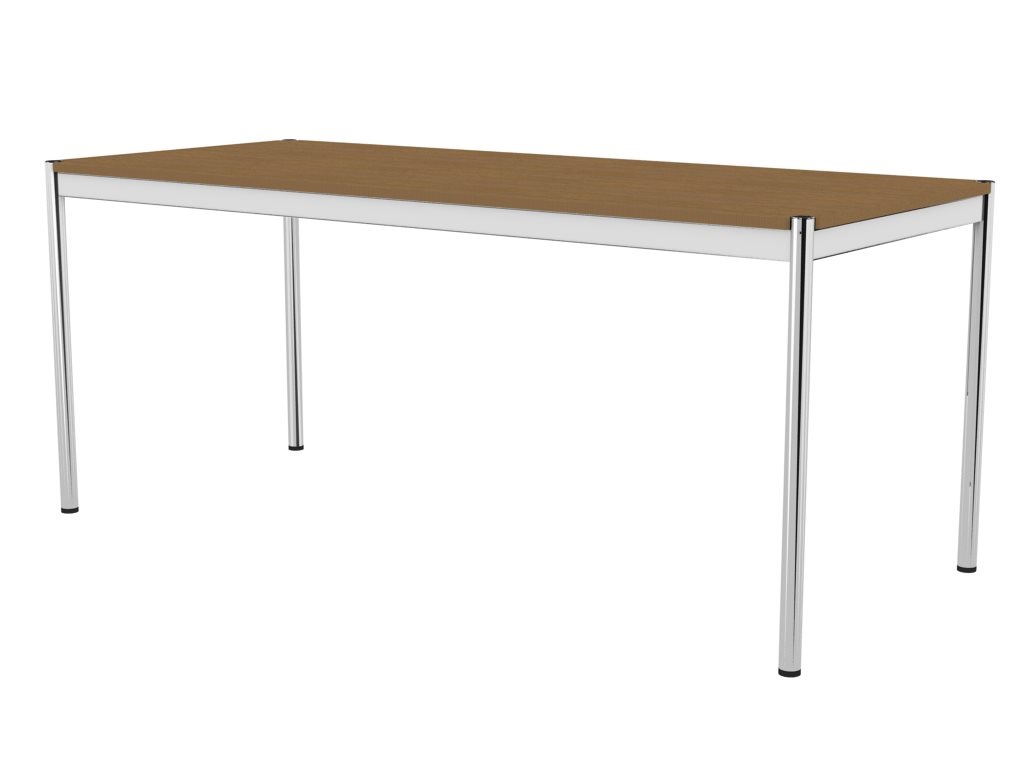 USM Haller Tisch, Tiefe 750 mm, Holz furniert, geölt / lackiert, Oberfläche wählbar, Länge wählbar